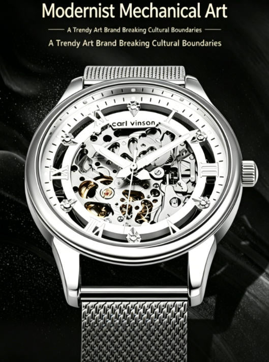 Men's Business Quartz Watch Stainless Steel Waterproof Wristwatch
