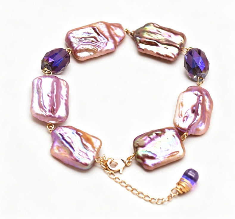 Women's Elegant Pearl Bracelet Handmade Adjustable Jewelry