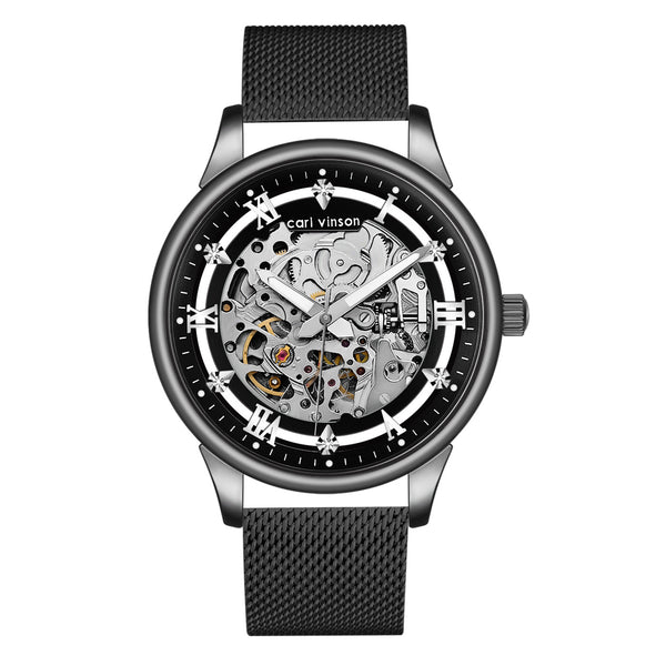 Men's Business Quartz Watch Stainless Steel Waterproof Wristwatch