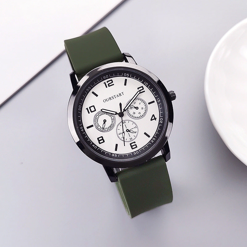 Men's Business Quartz Watch - Stainless Steel Waterproof Casual Wristwatch with Luminous Hands