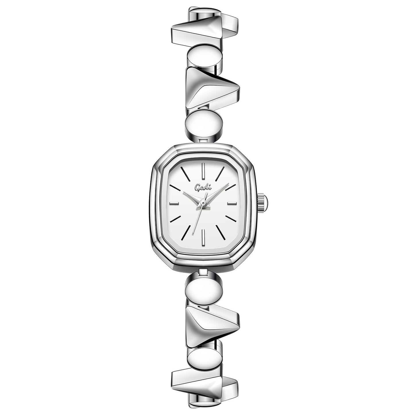 Vintage Square Quartz Watch for Women - 3ATM Waterproof Alloy Bracelet Wristwatch