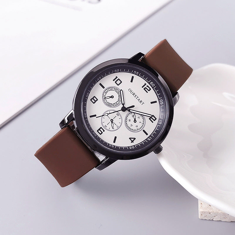 Men's Business Quartz Watch - Stainless Steel Waterproof Casual Wristwatch with Luminous Hands
