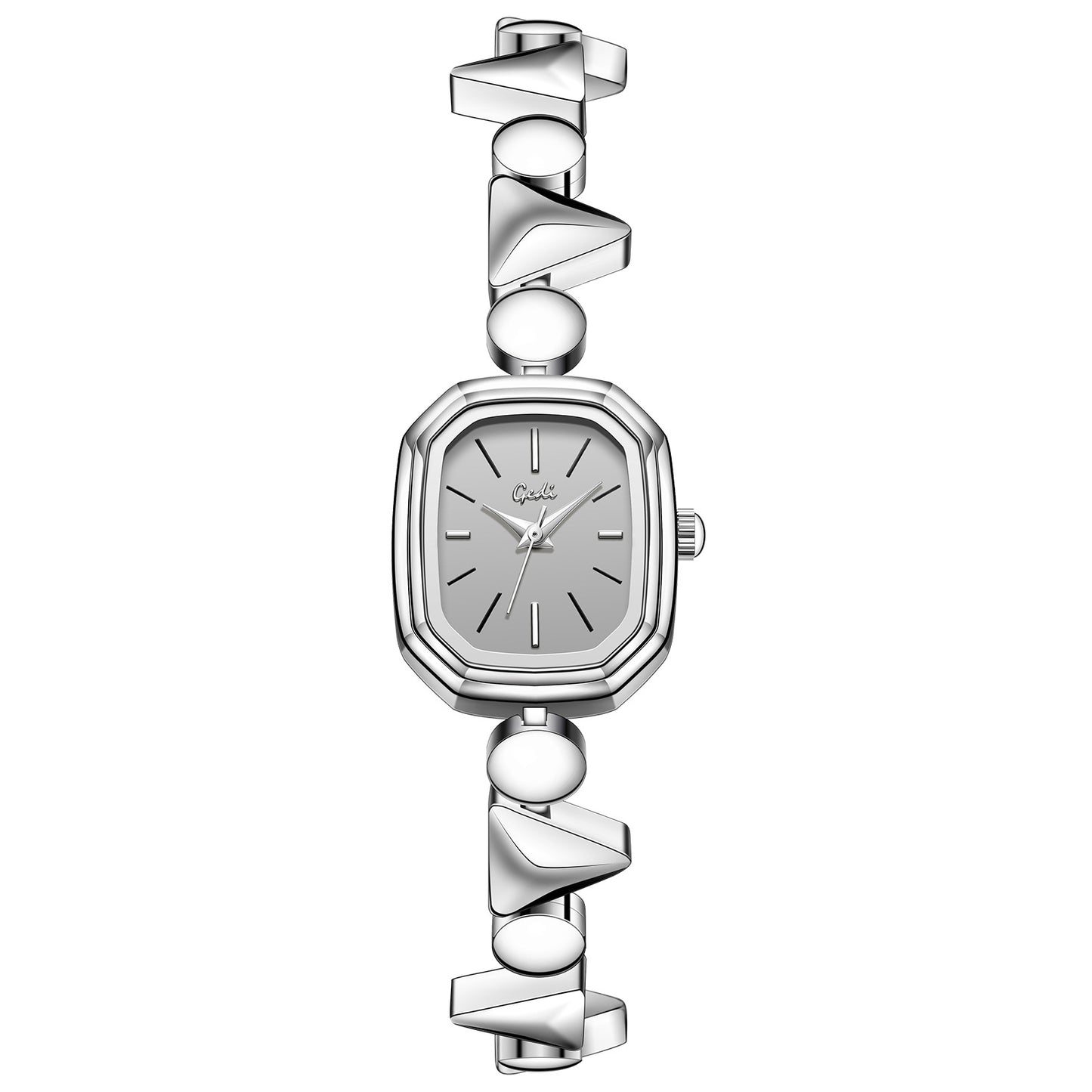 Vintage Square Quartz Watch for Women - 3ATM Waterproof Alloy Bracelet Wristwatch