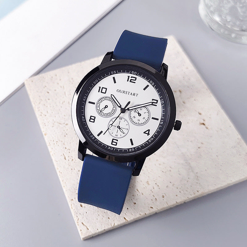 Men's Business Quartz Watch - Stainless Steel Waterproof Casual Wristwatch with Luminous Hands