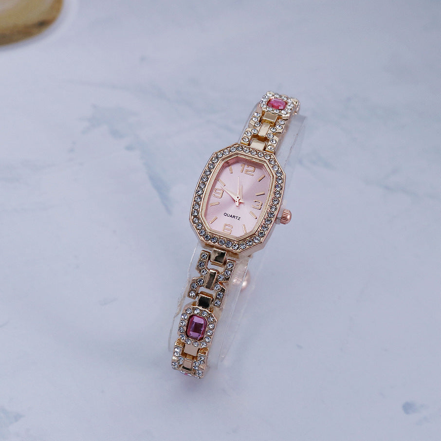 Pink fashion quartz watch